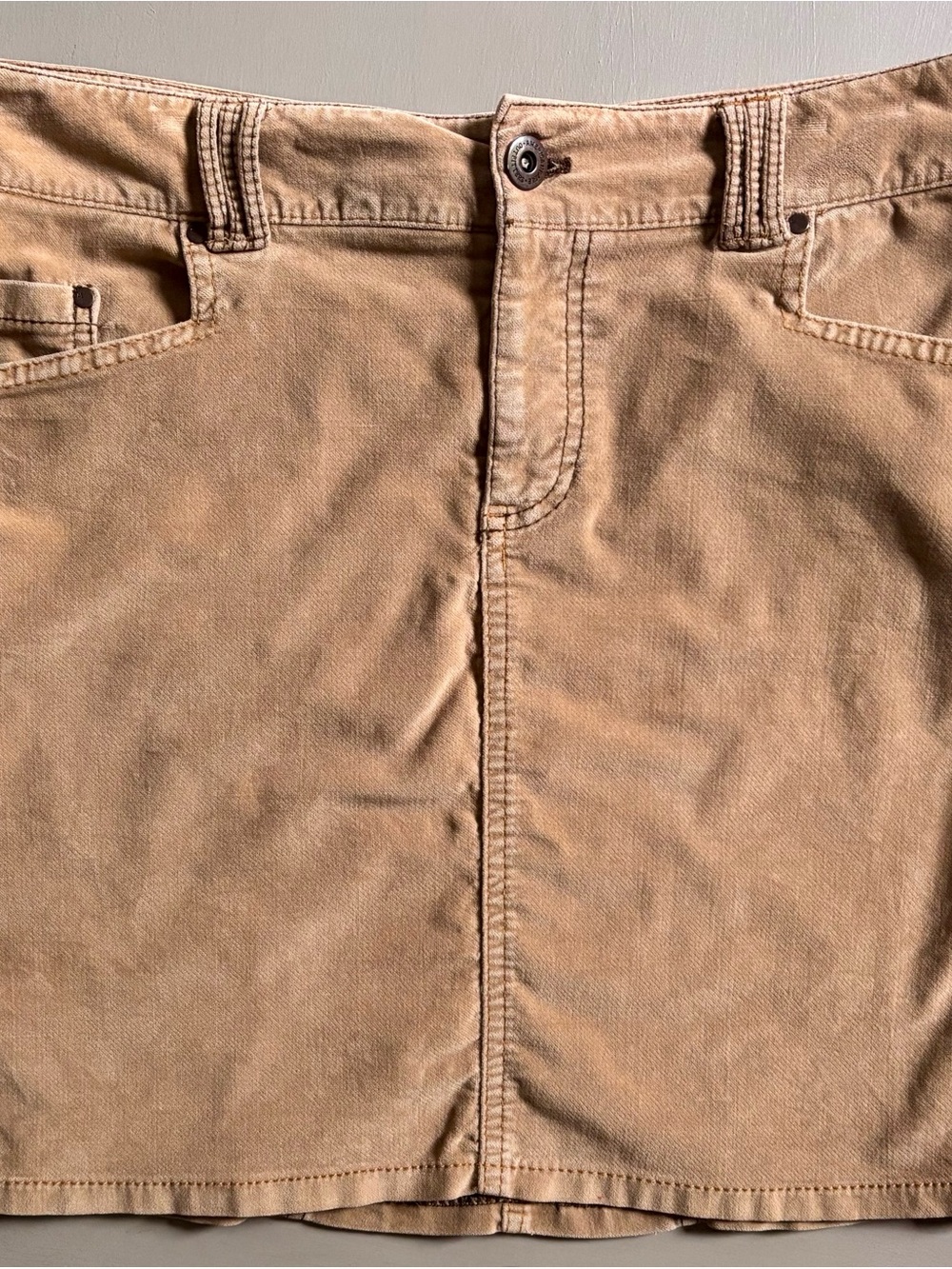 American Eagle AEO Deadstock Early 2000s Velour Low Rise Stretch Mini Skirt - Picture 7 of 9